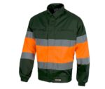 cazadora alta visibilidad verde naranja workteam c4110