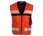 chaleco alta visibilidad rojo workteam c3601