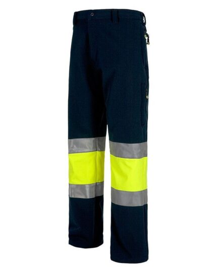 pantalon alta visibilidad amarillo workteam s9820