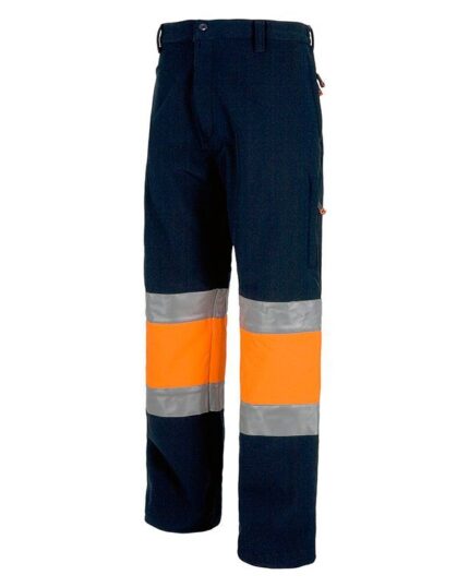 pantalon alta visibilidad naranja workteam s9820