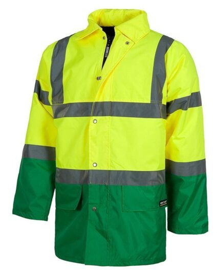 Parka de trabajo alta visibilidad acolchada impermeable