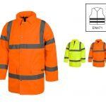 Parka alta visibilidad uniforme laboral reflectante