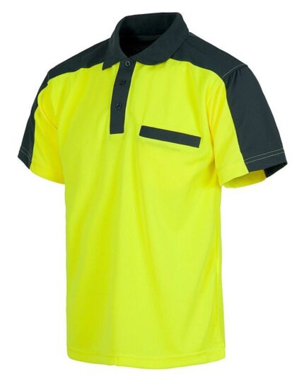 polo alta visibilidad amarillo workteam c2805