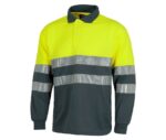 polo alta visibilidad gris workteam c3835