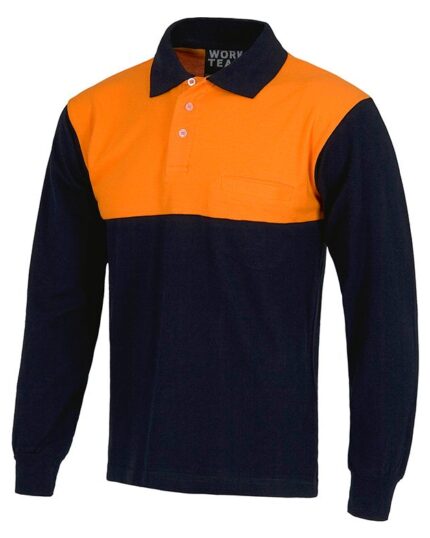 polo alta visibilidad 100% algodón naranja workteam c3842