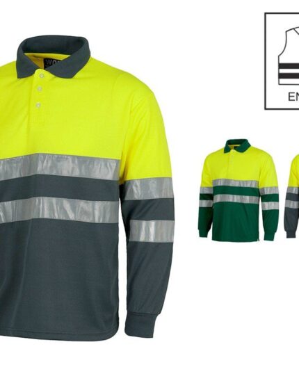 polo de trabajo alta visibilidad reflectante