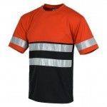 camiseta trabajo reflectante gris workteam c3940 