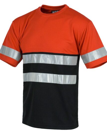 camiseta trabajo reflectante gris workteam c3940