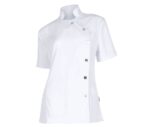 casaca sanitaria entallada mujer blanca workteam b9500