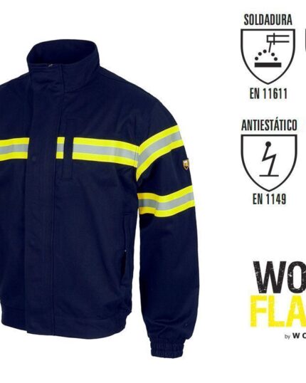 cazadora ignifuga modacrilica soldadura workteam b1198