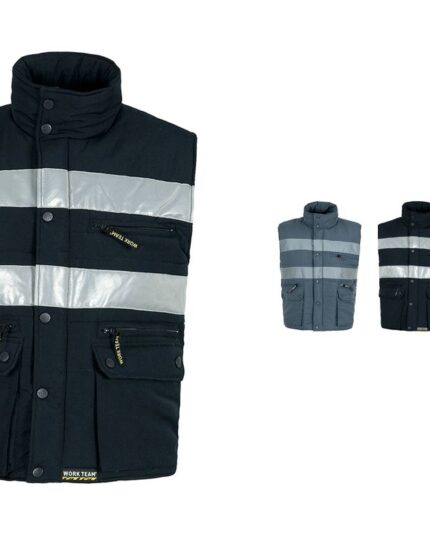 chaleco trabajo acolchado reflectante workteam s3207