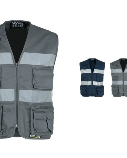 chaleco trabajo reflectante workteam s3107
