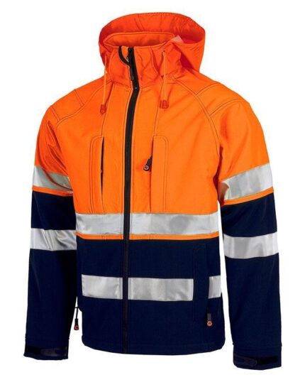 Chaqueta trabajo Softshell reflectante capucha WorkTeam S9525