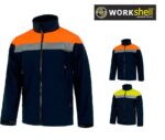 chaqueta de trabajo alta visibilidad con cinta reflectante impermeable