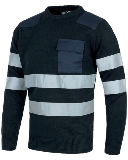 jersey trabajo reflectante marino workteam s5507