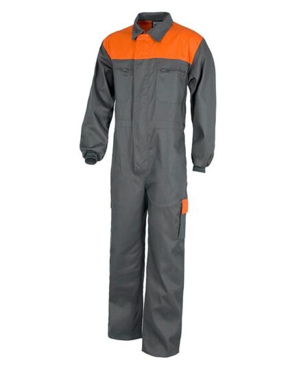 mono trabajo gris naranja workteam c4502