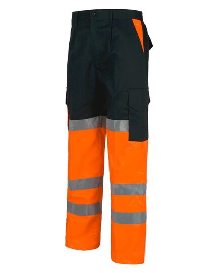 pantalon alta visibilidad naranja workteam c3214