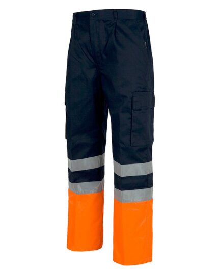 pantalon alta visibilidad naranja workteam c4014