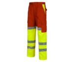 pantalon alta visibilidad rojo workteam c3314