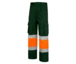 pantalon alta visibilidad verde naranja workteam c4018