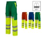 Pantalón trabajo multibolsillos alta visibilidad