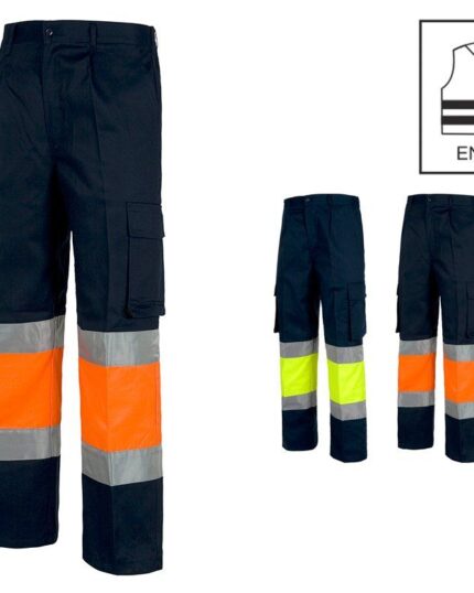 Pantalón de alta visibilidad con cintas reflectantes