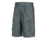 pantalon bermuda trabajo gris workteam b1405