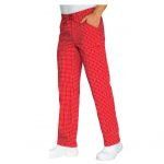 pantalon trabajo rojo cocina hostelería