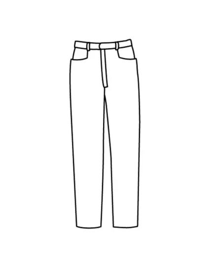 Pantalón de diseño recto Isacco, cómodo y profesional, ideal para uniformes de trabajo en hostelería y comercio