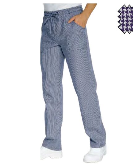 Pantalón de cocina algodón gallo azul Isacco 044640