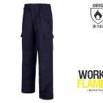pantalon ignifugo algodon satinado workteam b1490