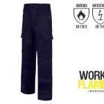 pantalón de trabajo ignífugo uso laboral soldador