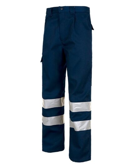 pantalon trabajo reflectante marino workteam b1417