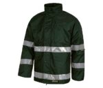 parka trabajo impermeable reflectantes verde workteam s1008