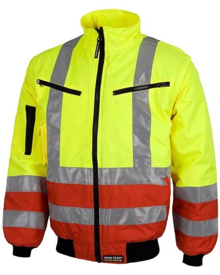 piloto alta visibilidad rojo workteam c3740