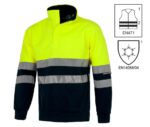 Sudadera de trabajo reflectante y alta visibilidad con cuello alto