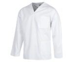 casaca sanitaria blanco manga larga workteam b9210