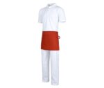 delantal corto camarero rojo workteam m102