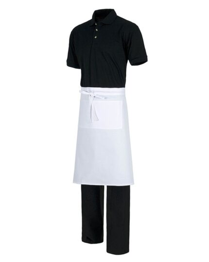 delantal frances largo blanco workteam m202