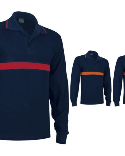 polo bombero proteccion civil manga larga valento