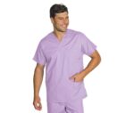casaca sanitaria unisex lila manga corta 045727