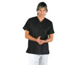 casaca sanitaria unisex negro manga corta 045031