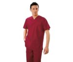 casaca sanitaria unisex rojo manga corta 045703