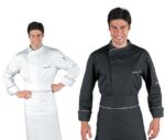 Chaqueta cocinero negra elegante