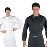 Chaqueta cocinero negra elegante