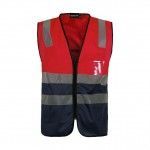 Chaleco con reflectantes rojo alta visibilidad WorkTeam C3617
