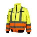Cazadora piloto alta visibilidad amarillo naranja reflectante
