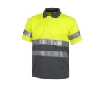 polo alta visibilidad amarillo gris