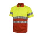 polo alta visibilidad amarillo rojo