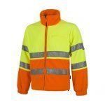 Chaqueta polar alta visibilidad amarillo naranja reflectante